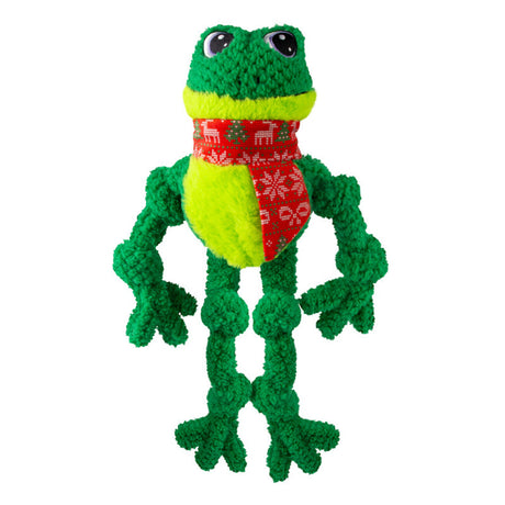 Xmas Holiday Knots Frog L/XL Limited Edition Hundespielzeug – XL: 8,89 x 28,75 x 44,45 cm