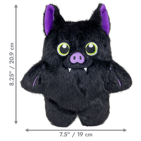 KONG Halloween Snuzzles – weiches Hundespielzeug mit Quietscher (Fledermaus oder Kürbis)