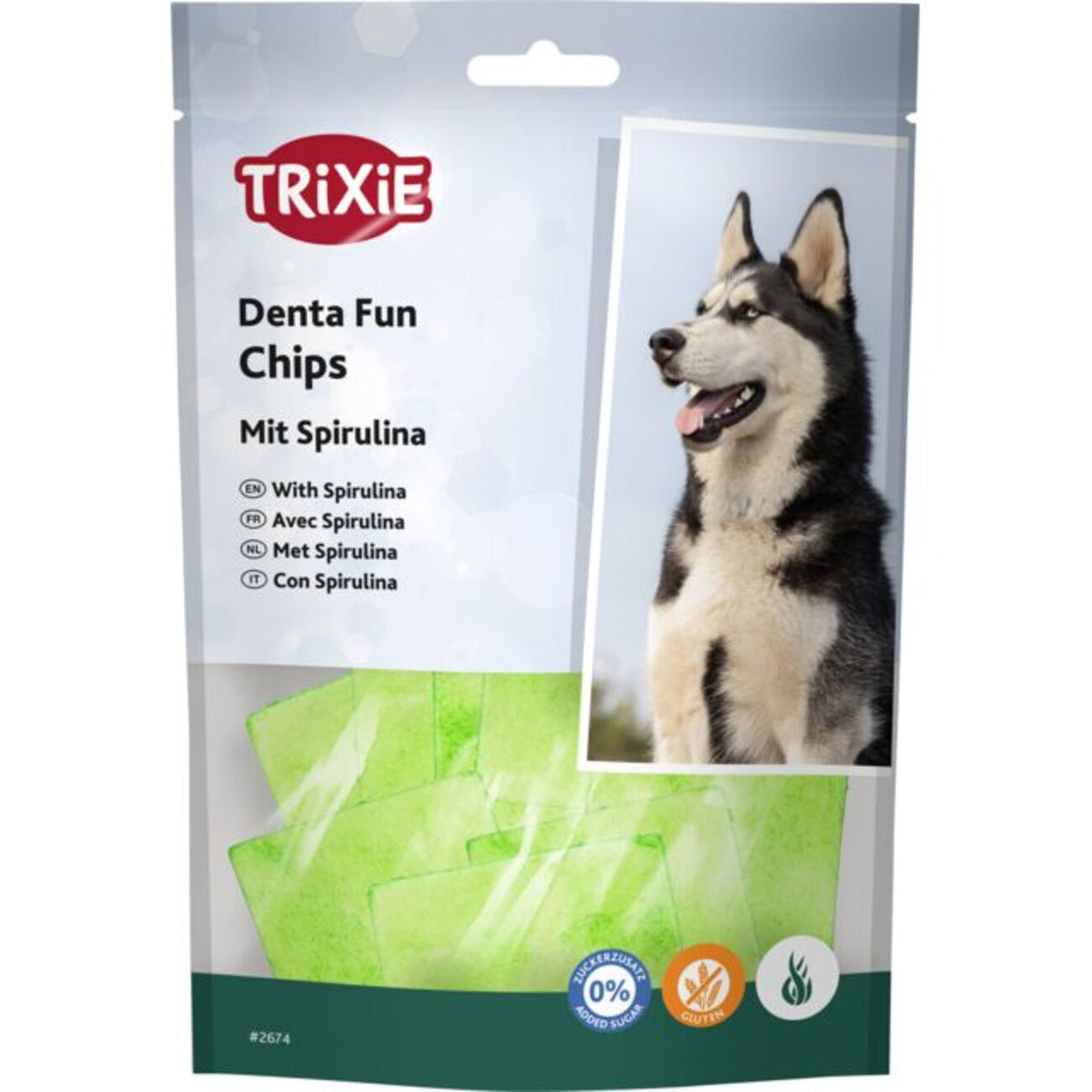 Kauchips mit Spirulina Algen für Hunde – 50 g für kleine Hunde