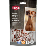 Premio Fish Chicken Hundesnack – Hühnchen & Lachs, Stripes, 75 g