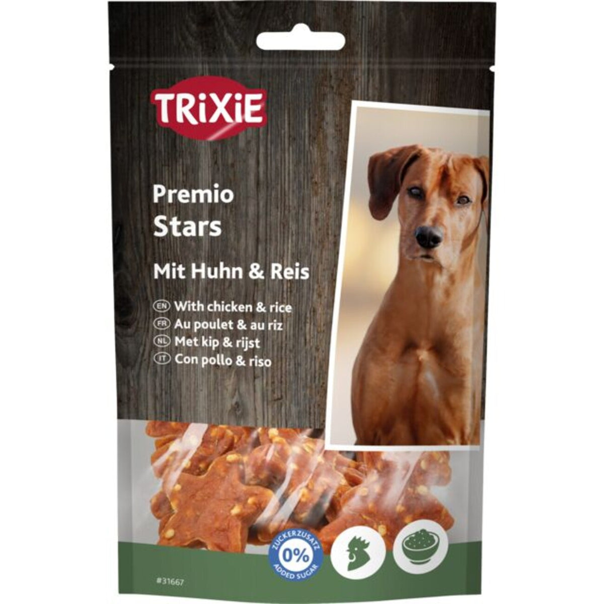 PREMIO Stars mit Huhn & Reis, 100 g – 100 g