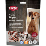 Premio Fish Chicken Hundesnack – Hühnchen & Lachs, Stripes, XXL Pack, 300g