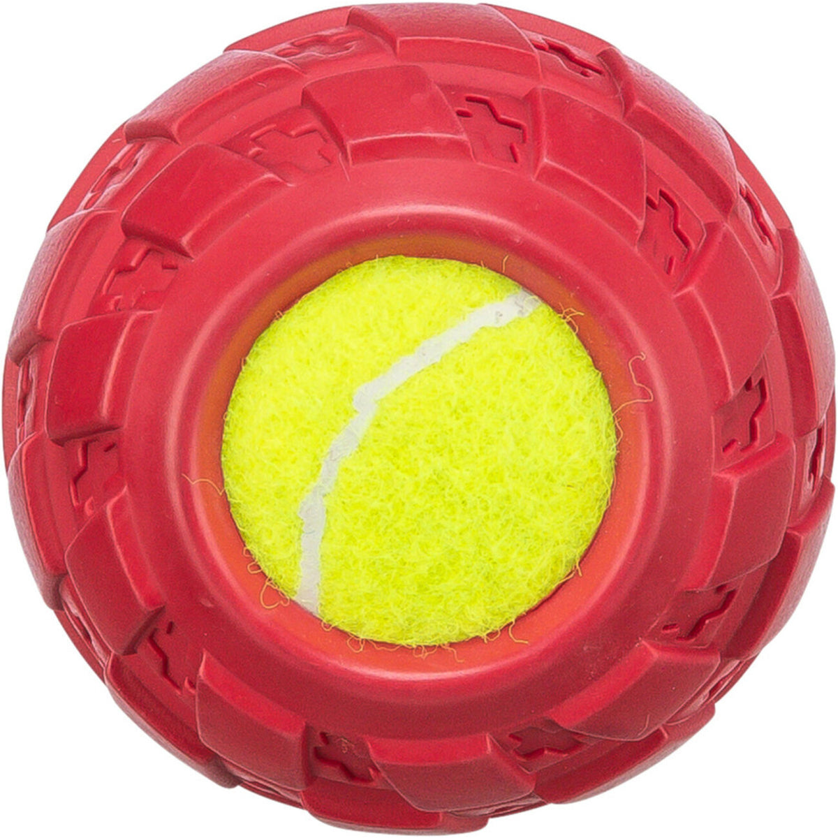 Tennisball im Reifen, Hundespielzeug