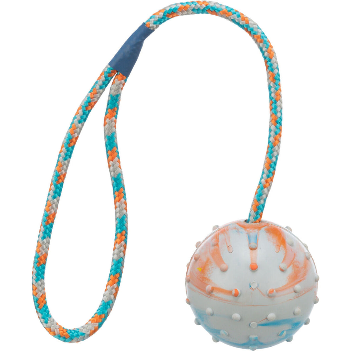 Hundeball am Seil – aus Naturgummi,  ø 6 cm/30 cm