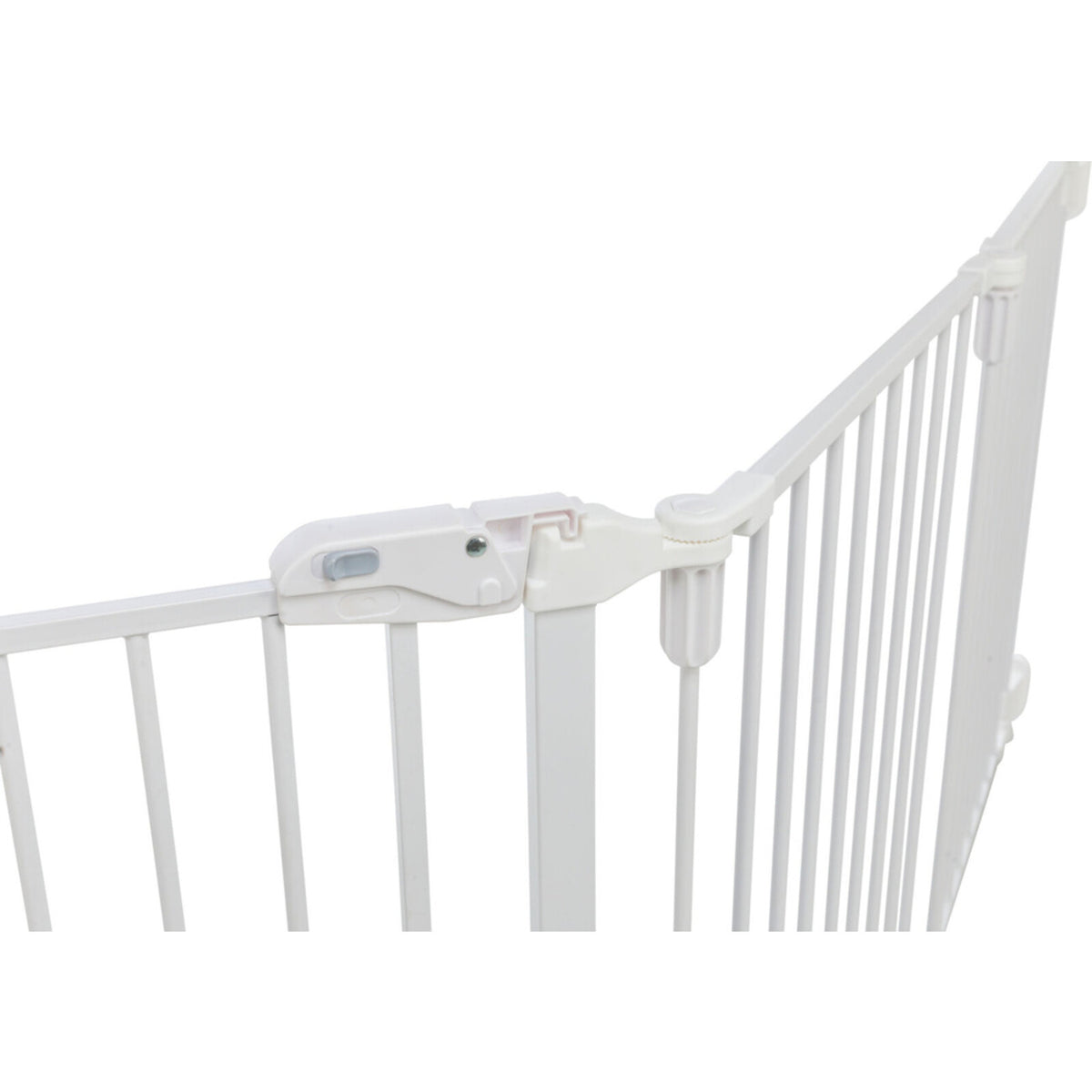 Absperrgitter, 5 Elemente, mit Tür, 62,5–300 × 76,5 cm – 62,5–300 × 76,5 cm