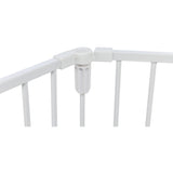 Absperrgitter, 5 Elemente, mit Tür, 62,5–300 × 76,5 cm – 62,5–300 × 76,5 cm