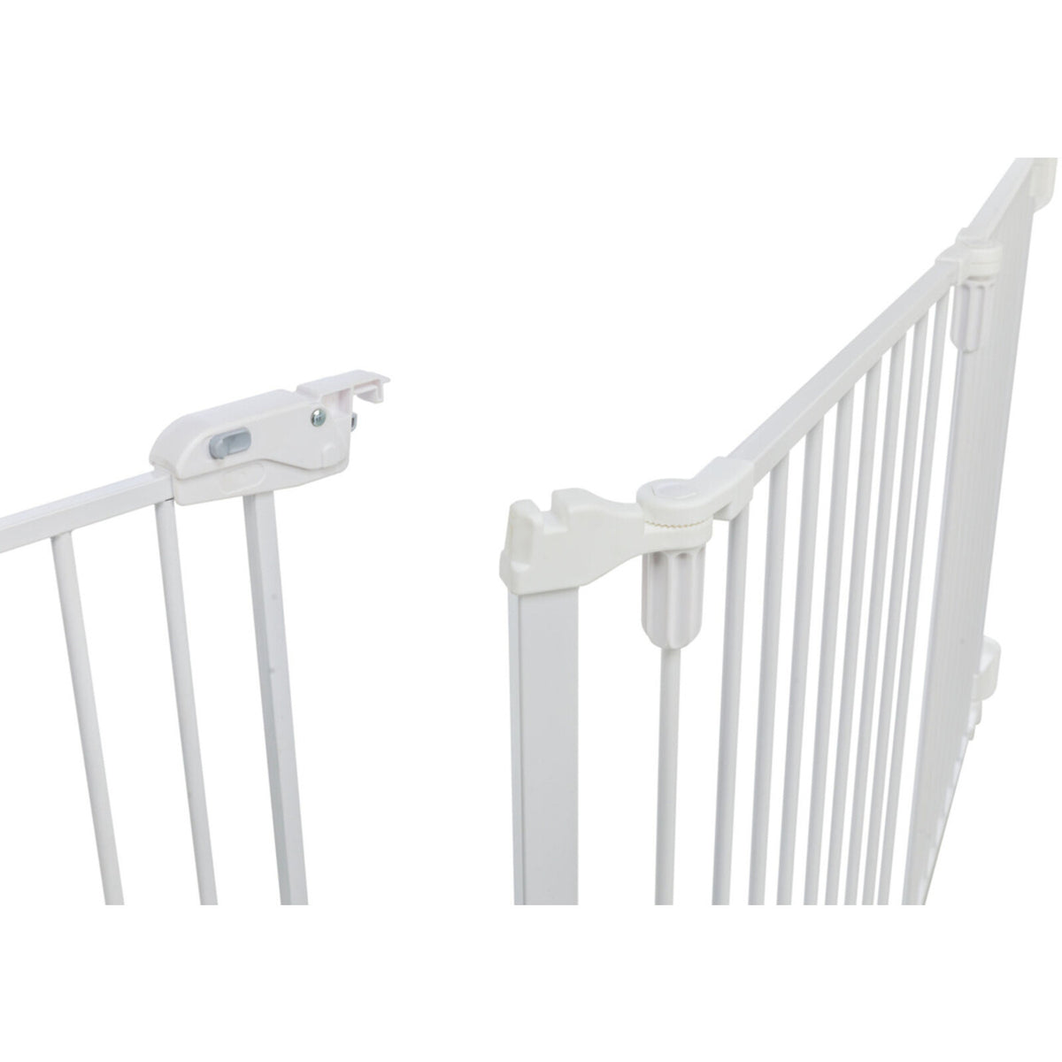 Absperrgitter, 5 Elemente, mit Tür, 62,5–300 × 76,5 cm – 62,5–300 × 76,5 cm
