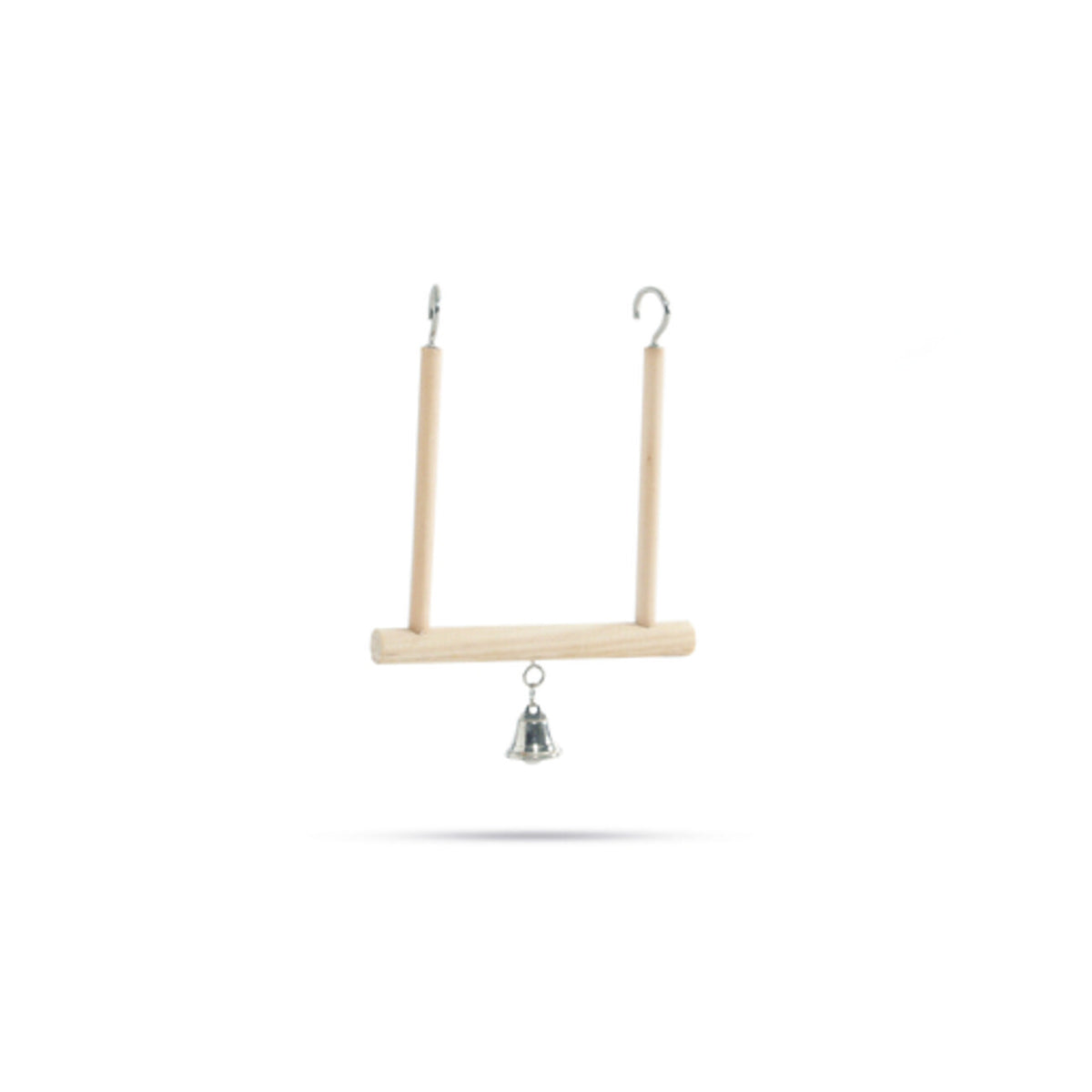 Holzschaukel mit Glocke – 16X13X1,5 cm
