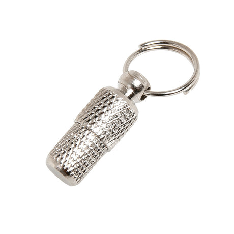 Adresstube für Hunde verchromt wasserdicht – Länge 2,6 cm x Breite 10 mm ( 6g)