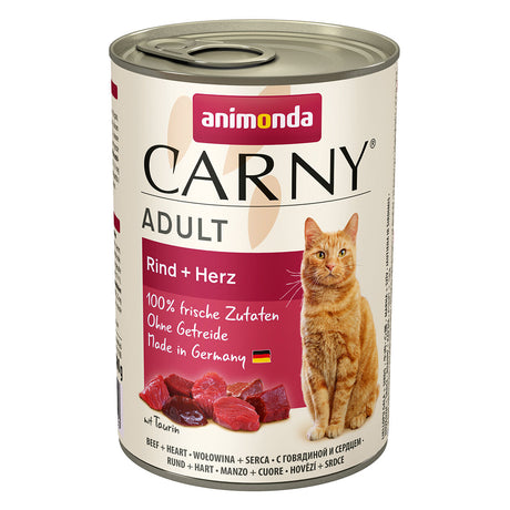 Carny Adult Katzenfutter – Rind & Herz 6x400g