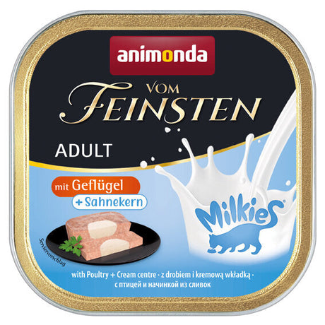 Katzen Futter vom Feinsten mit Kern – Geflügel & Sahnekern, 32x100g