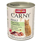 Katzen Nass Futter Carny Adult – Huhn, Pute & Kaninchen, 6x800 g