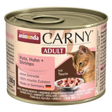 Katzen Nass Futter Carny Adult – Pute & Huhn & Shrimps, 6x200g