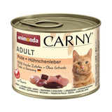 Katzen Nass Futter Carny Adult – Pute & Hühnchenleber, 6x200g