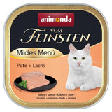 Mildes Menü Katzenfutter – 32 x 100 g, Pute & Lachs