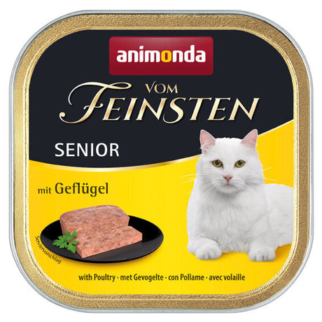 Animonda vom Feinsten Senior Katzenfutter – mit Geflügel 32x100g