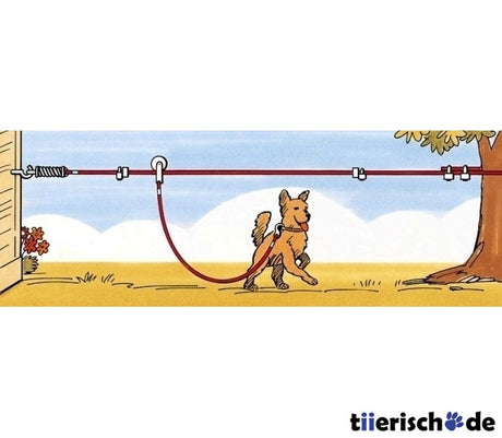 Auslaufleine zum Spannen mit Laufrolle, 15 m