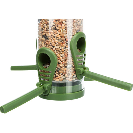 Vogelfutter Spender für Außen – ca. 450 ml/23 cm, grün
