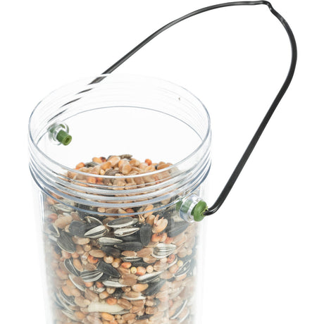Vogelfutter Spender für Außen – ca. 450 ml/23 cm, grün