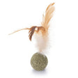 Catnip Ball mit Federn – ca. Ø 3 x 12 cm