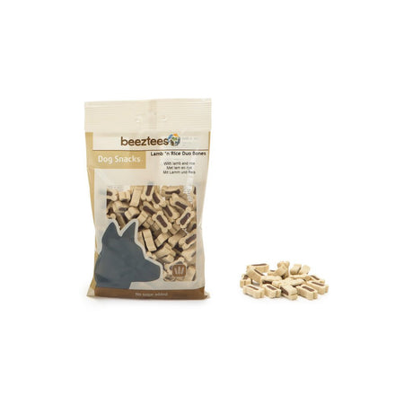Beeztees Duo Bones Hundesnack – 150 g / Lamm + Reis