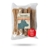 Beeztees Hundesnack Kauknochen Rinderhaut im Vorteilspack – L: 16.5 cm 5 Stk.