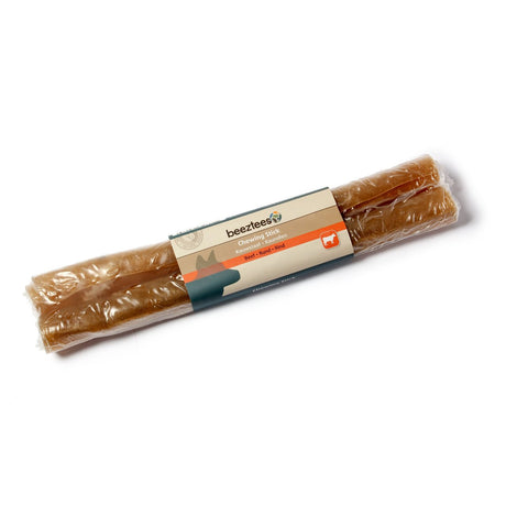 Beeztees Kaustick für Hunde Rinderhaut – L: 25 cm ø: 20 mm / 2 Stk.