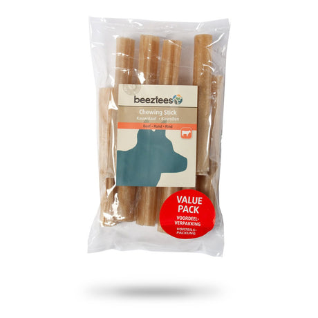 Beeztees Kaustick für Hunde Rinderhaut – L: 12.5 cm ø: 15 mm / 10 Stk.