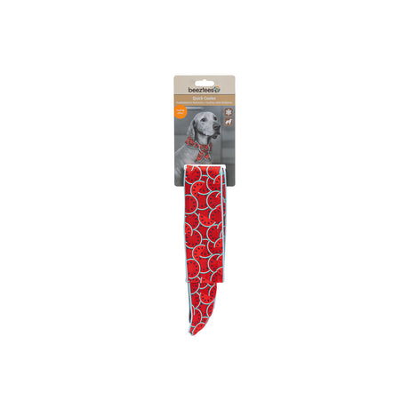 Kühlbandana Kühlhalsband Quick Cooler MELOENIE für Hunde – L 107x7,5x0,03 cm - Kühlteil: 42 cm