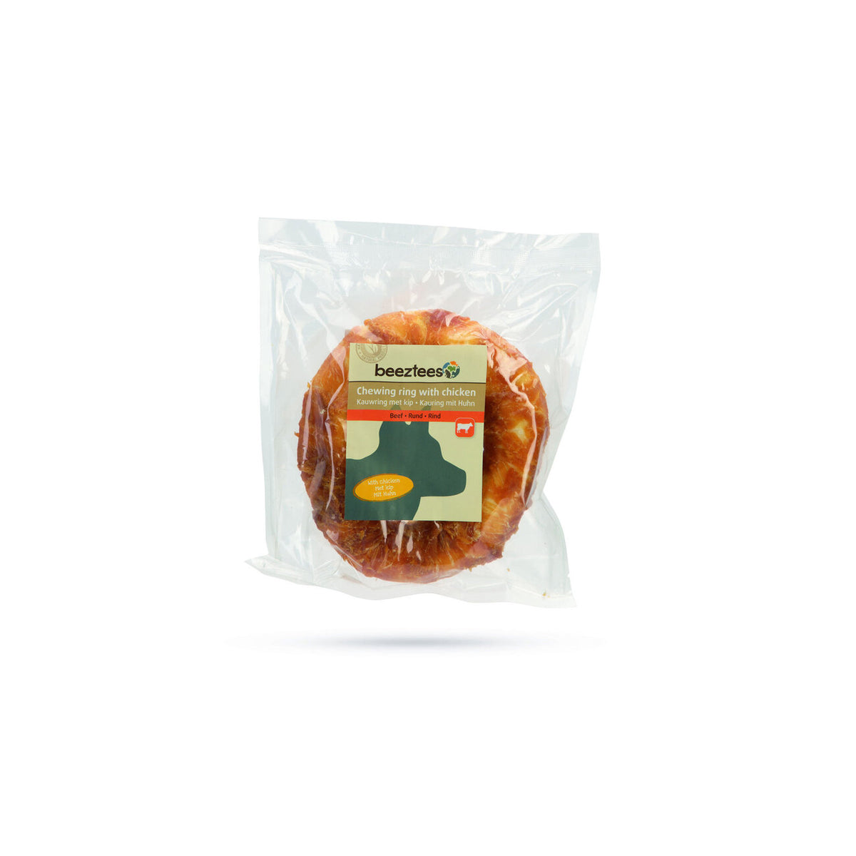 Beeztees Rinderhaut Ring mit Huhn