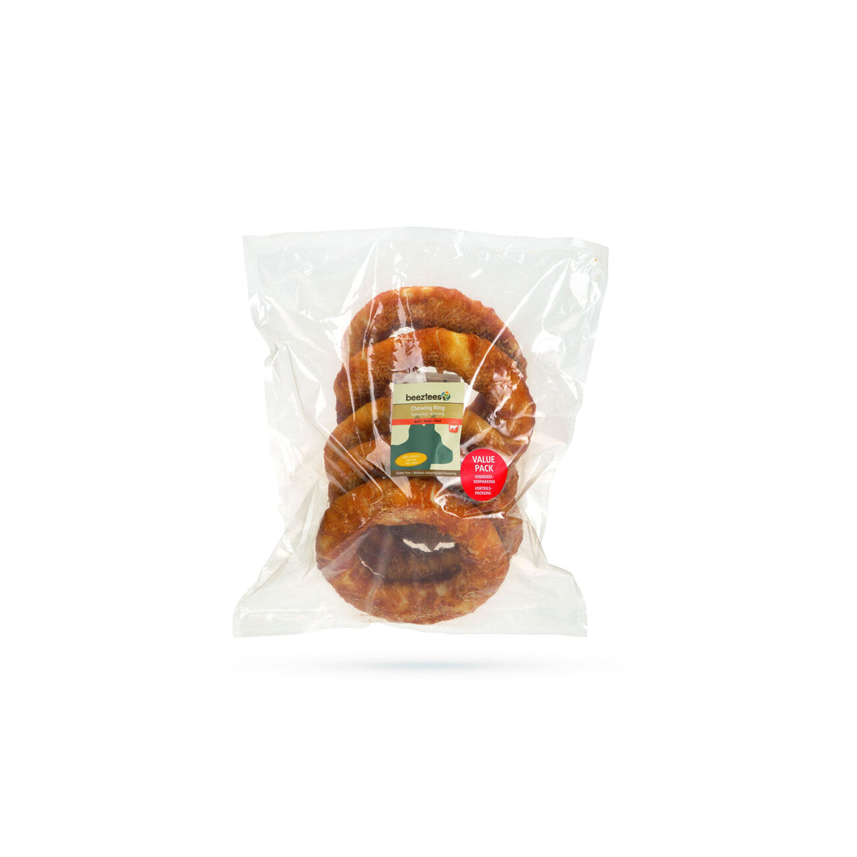 Beeztees Rinderhaut Ring mit Huhn