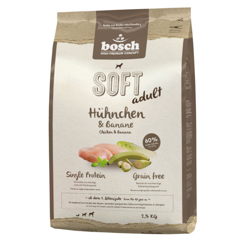 Bosch Soft Hühnchen & Banane Hundefutter – 2,5kg