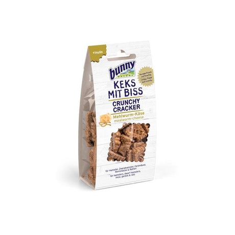 Keks mit Biss Kleintier Snack – Mehlwürmer + Käse 50 g