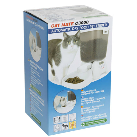 Cat Mate Trockenfutterautomat für Hunde und Katzen C3000
