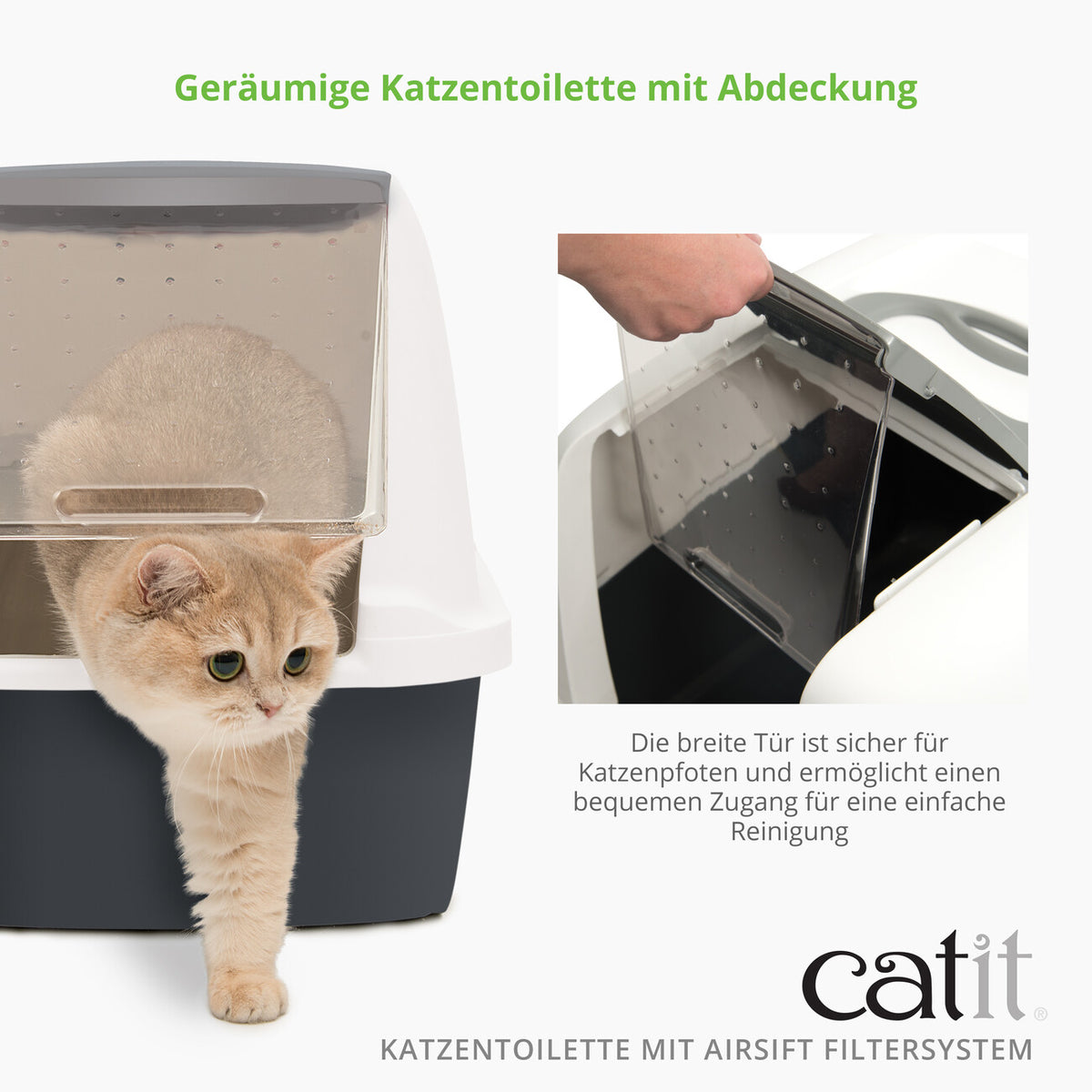 Catit Katzentoilette mit Abdeckung