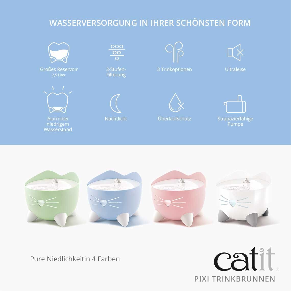 Catit Pixi Fountain Katzen Trinkbrunnen