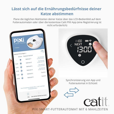 Catit Pixi Smart Futterautomat für 6 Mahlzeiten