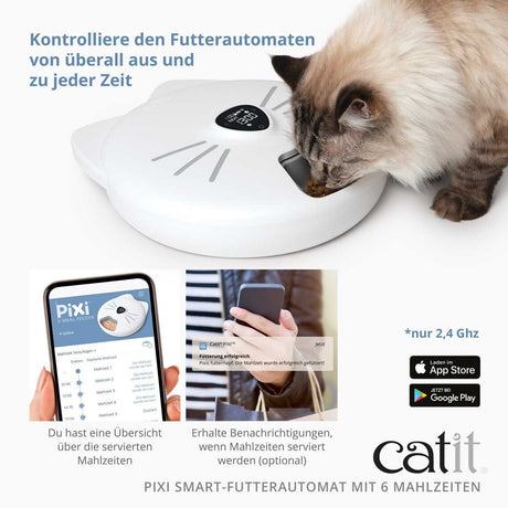 Catit Pixi Smart Futterautomat für 6 Mahlzeiten