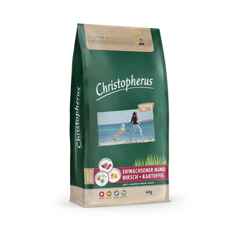 Christopherus Hirsch Kartoffeln getreidefreies Hundefutter – 4kg