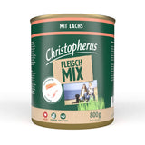 Christopherus Hundefutter Dose Fleischmix – mit Lachs 6x800g