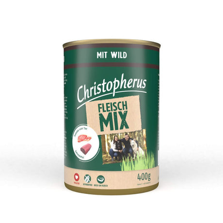Christopherus Hundefutter Dose Fleischmix – mit Wild 6x400g