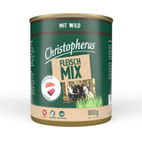 Christopherus Hundefutter Dose Fleischmix – mit Wild 6x800g