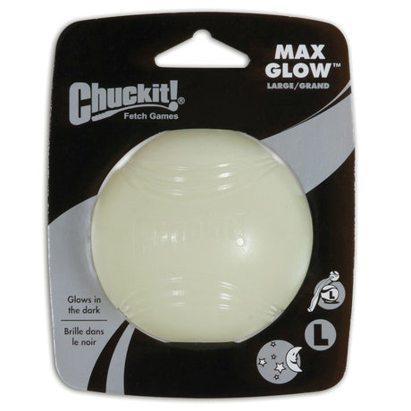 Chuckit Max Glow Ball für Hunde Ballschleuder – Large, 7,5 cm