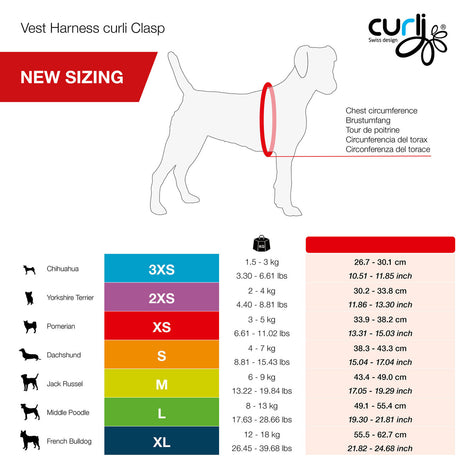 Curli Clasp Vest Geschirr Softshell Hundegeschirr