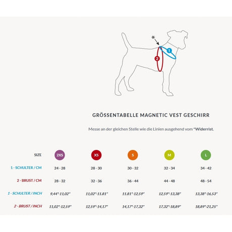 Curli Magnetic Vest Geschirr Air Mesh