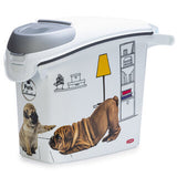 Curver Futtercontainer Hund – 15 L, bis 6 kg Trockenfutter, 23x50x36 cm