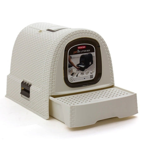 Curver Petlife Katzentoilette Style in Rattan Optik