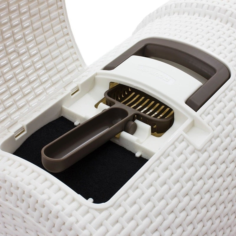 Curver Petlife Katzentoilette Style in Rattan Optik