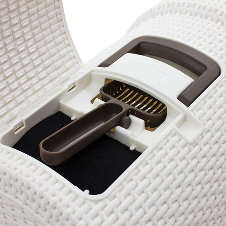 Curver Petlife Katzentoilette Style in Rattan Optik
