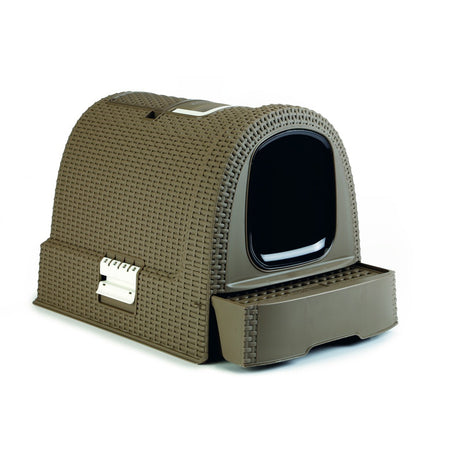 Curver Petlife Katzentoilette Style in Rattan Optik